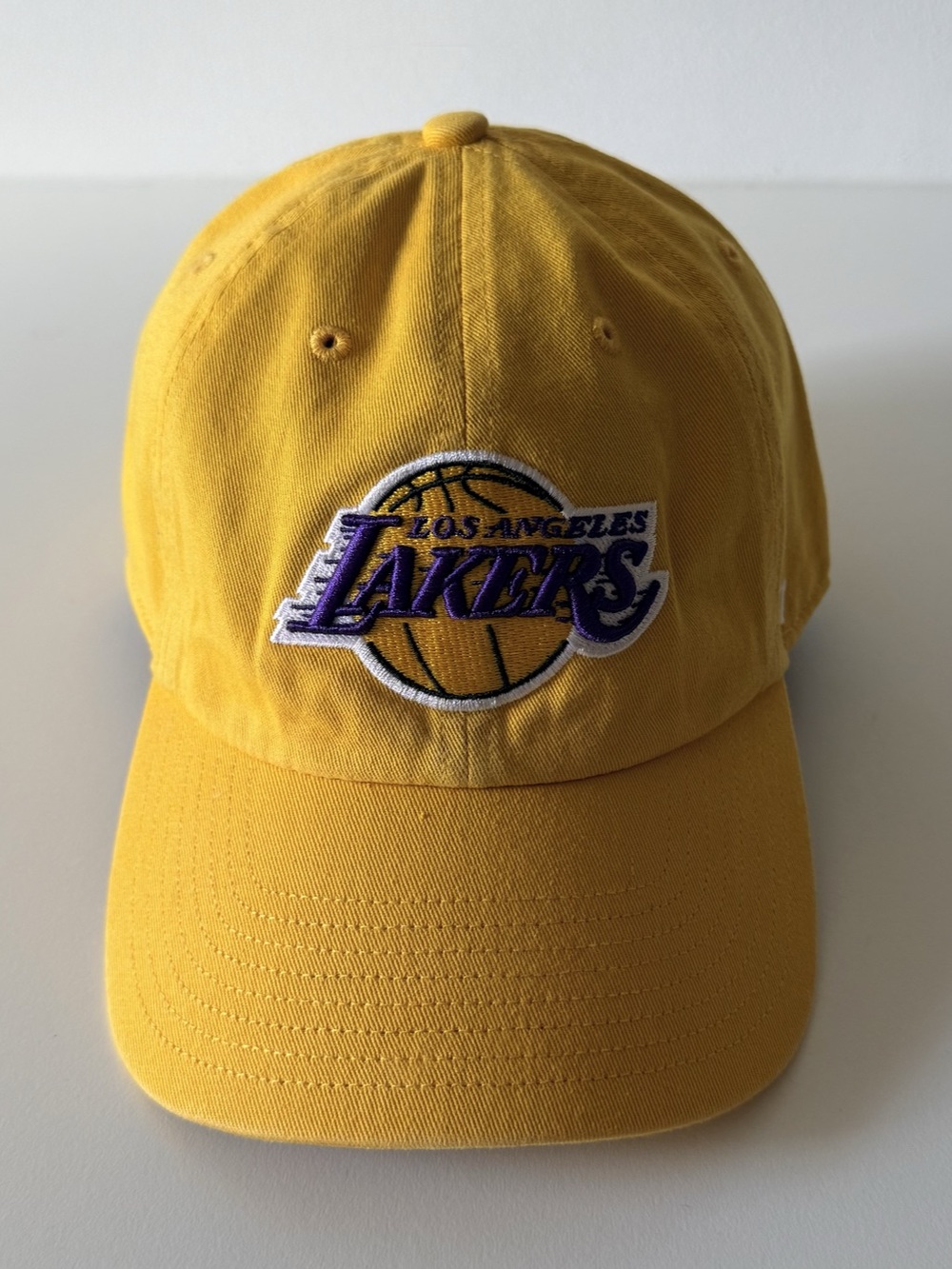 47 Brand NBA Adjustable Hat Los Angeles Lakers Yellow Purple 100% Cotton